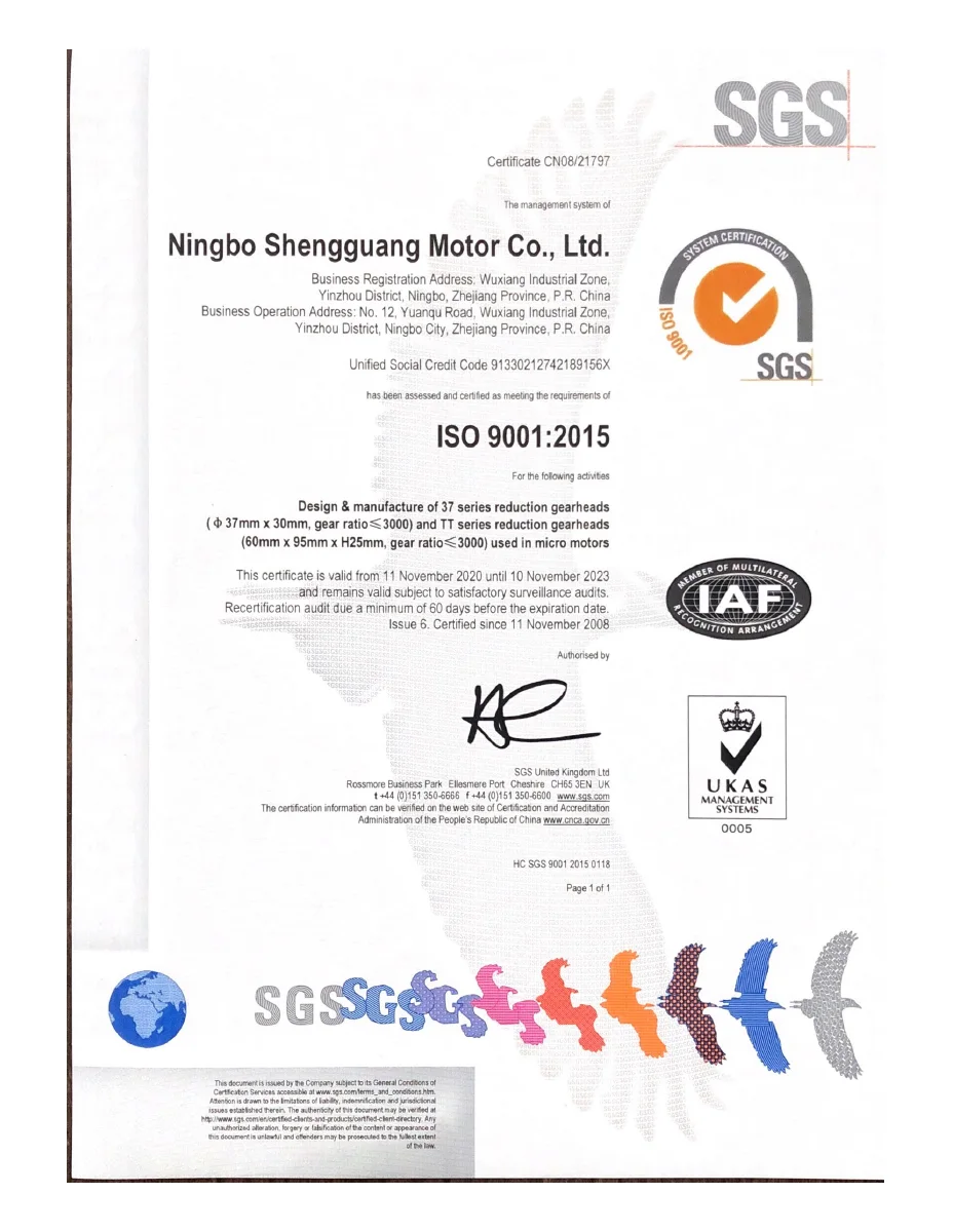 ISO 9001 Certificate